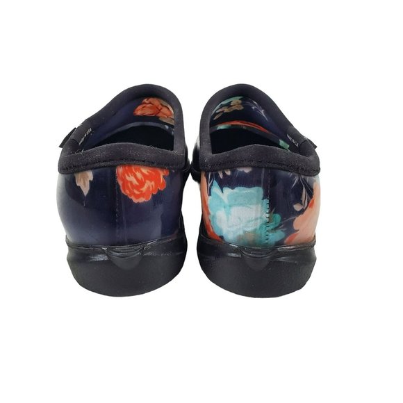 Sloggers Womens Floral Garden Shoes Size 10 USA Made Clogs Rubber - Picture 4 of 10